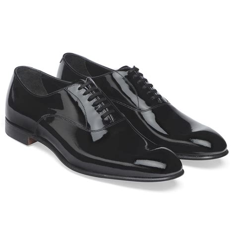 prada black patent leather mens oxfords dress shoes